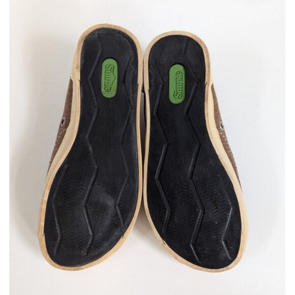 Simple Kids Slip On Eco Friendly 'Eco Sneaks' Sneakers Size 1 Brown Unisex - Picture 6 of 7